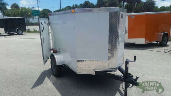 South Georgia Cargo 4x6 SA Trailer - White, Single Door - Image 12