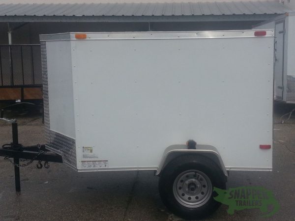 South Georgia Cargo 4x6 SA Trailer - White, Single Door - Image 3