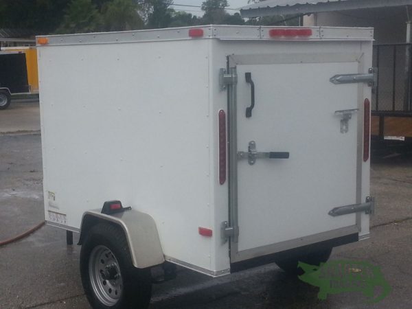 South Georgia Cargo 4x6 SA Trailer - White, Single Door - Image 5