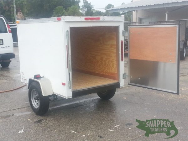 South Georgia Cargo 4x6 SA Trailer - White, Single Door - Image 4