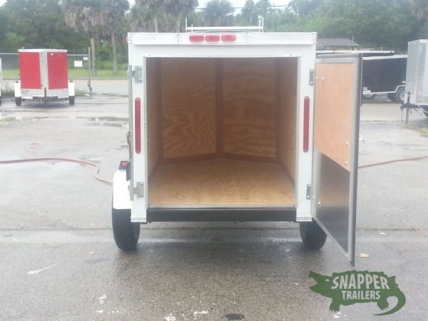 South Georgia Cargo 4x6 SA Trailer - White, Single Door - Image 6