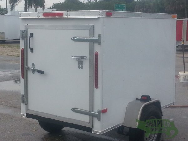 South Georgia Cargo 4x6 SA Trailer - White, Single Door - Image 9