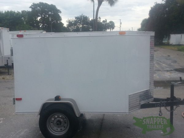 South Georgia Cargo 4x6 SA Trailer - White, Single Door
