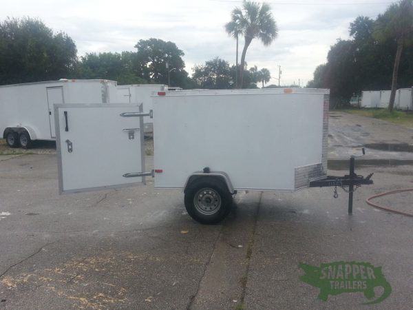 South Georgia Cargo 4x6 SA Trailer - White, Single Door - Image 10
