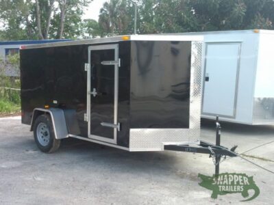 South Georgia Cargo 5x10 SA Trailer - Black, Ramp, Side Door - Image 13