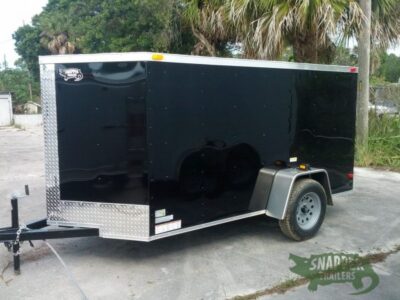 South Georgia Cargo 5x10 SA Trailer - Black, Ramp, Side Door - Image 3