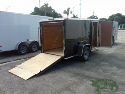 South Georgia Cargo 5x10 SA Trailer - Black, Ramp, Side Door - Image 8