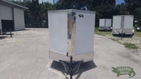 South Georgia Cargo 5x10 SA Trailer - White, Ramp, Side Door, and D-Rings - Image 3