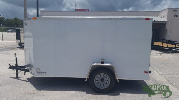 South Georgia Cargo 5x10 SA Trailer - White, Ramp, Side Door, and D-Rings - Image 12