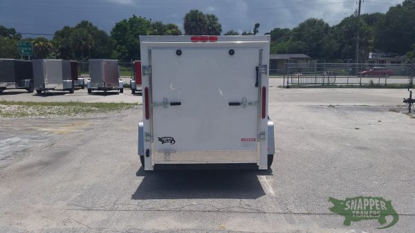 South Georgia Cargo 5x10 SA Trailer - White, Ramp, Side Door, and D-Rings - Image 11