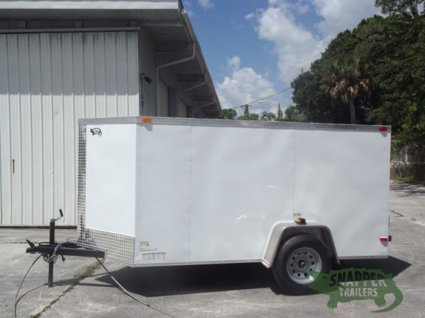 South Georgia Cargo 5x10 SA Trailer - White, Ramp, Side Door - Image 3