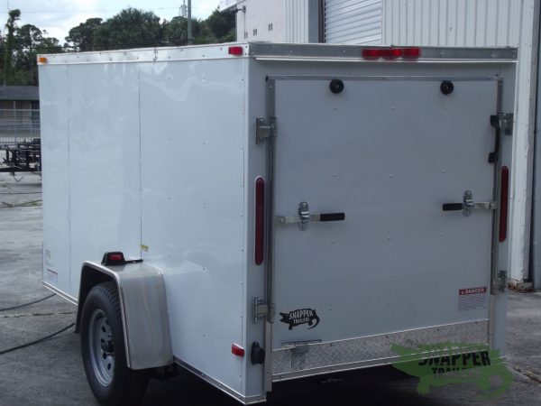 South Georgia Cargo 5x10 SA Trailer - White, Ramp, Side Door - Image 5