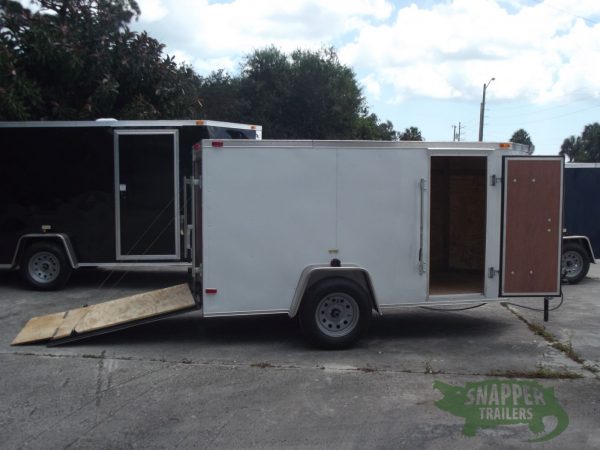 South Georgia Cargo 5x10 SA Trailer - White, Ramp, Side Door - Image 10