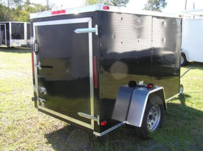 South Georgia Cargo 5x8 SA Trailer - Black, Single Door - Image 9