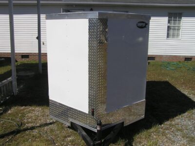 South Georgia Cargo 5x8 SA Trailer - White, Ramp - Image 12