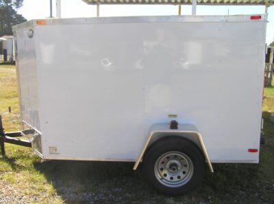 South Georgia Cargo 5x8 SA Trailer - White, Ramp - Image 3