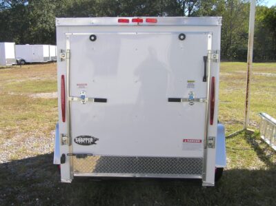 South Georgia Cargo 5x8 SA Trailer - White, Ramp - Image 7