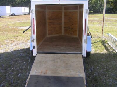 South Georgia Cargo 5x8 SA Trailer - White, Ramp - Image 6