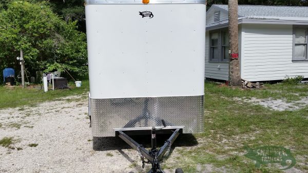 South Georgia Cargo 6x10 SA Concession Trailer - White, Double Doors, Side Door, Extra Height, Flat Front - Image 9