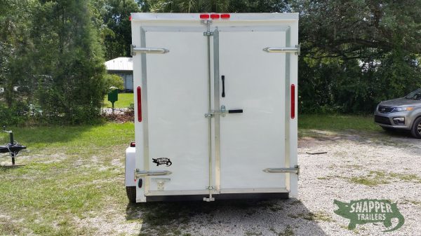 South Georgia Cargo 6x10 SA Concession Trailer - White, Double Doors, Side Door, Extra Height, Flat Front - Image 4