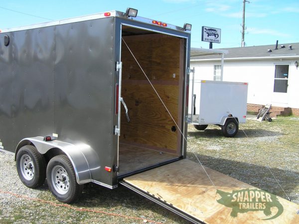 South Georgia Cargo Custom 6x10 TA Trailer - Charcoal Gray, Ramp, Side Door, Many Options - Image 4