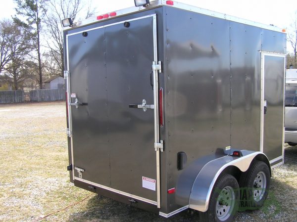 South Georgia Cargo Custom 6x10 TA Trailer - Charcoal Gray, Ramp, Side Door, Many Options - Image 9