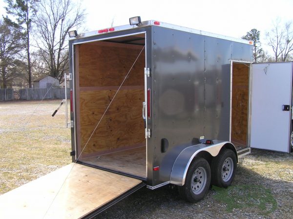 South Georgia Cargo Custom 6x10 TA Trailer - Charcoal Gray, Ramp, Side Door, Many Options - Image 8