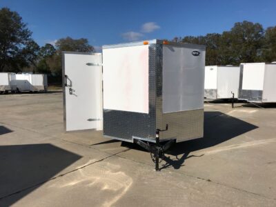 South Georgia Cargo 7x12 SA Trailer - White, Ramp, Side Door - Image 15