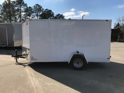 South Georgia Cargo 7x12 SA Trailer - White, Ramp, Side Door - Image 5