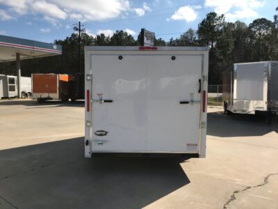 South Georgia Cargo 7x12 SA Trailer - White, Ramp, Side Door - Image 9