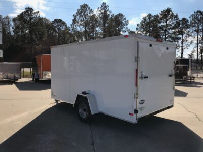 South Georgia Cargo 7x12 SA Trailer - White, Ramp, Side Door - Image 7