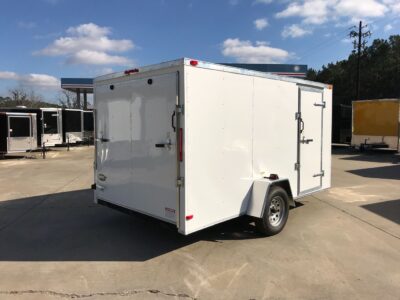 South Georgia Cargo 7x12 SA Trailer - White, Ramp, Side Door - Image 11