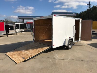 South Georgia Cargo 7x12 SA Trailer - White, Ramp, Side Door - Image 10