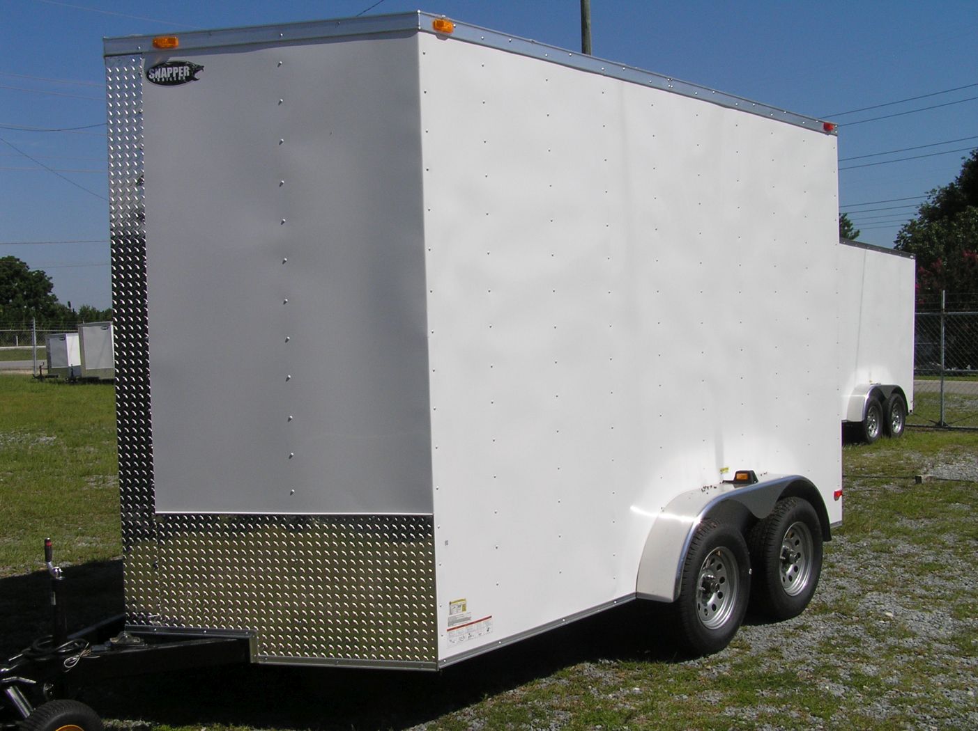 South Georgia Cargo 7x12 TA Trailer - White, HD Ramp, Side Door, Extra Height - Image 2