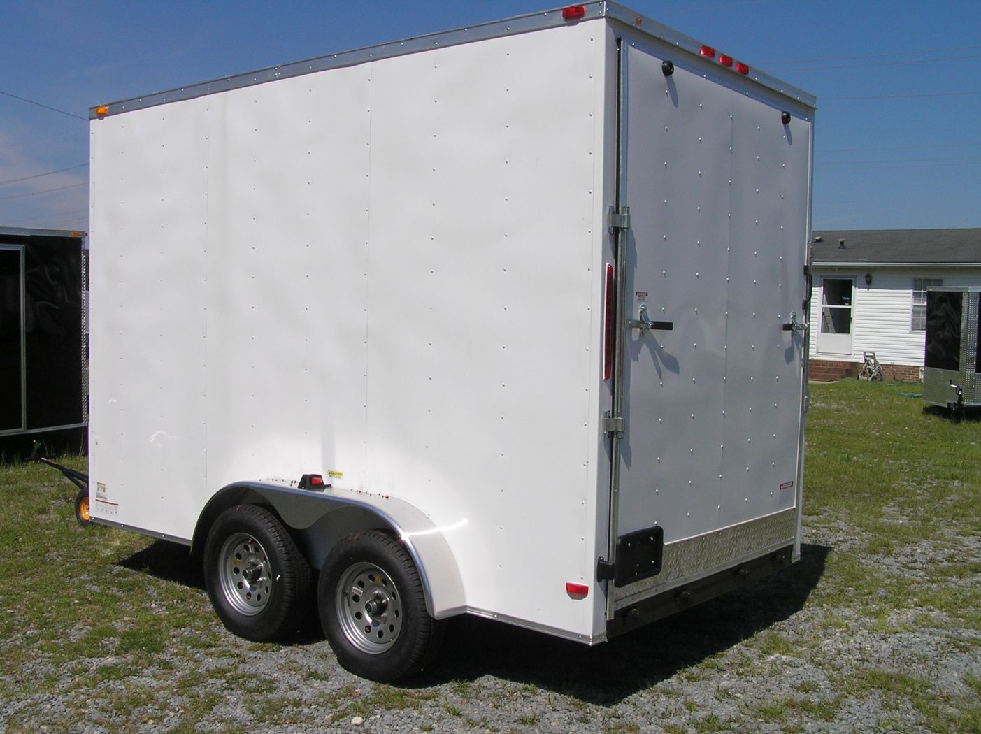 South Georgia Cargo 7x12 TA Trailer - White, HD Ramp, Side Door, Extra Height - Image 5