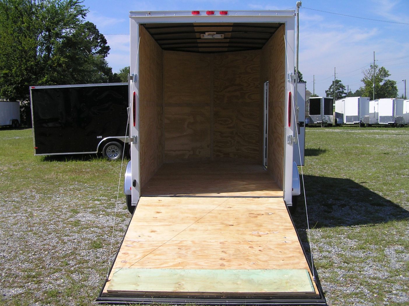 South Georgia Cargo 7x12 TA Trailer - White, HD Ramp, Side Door, Extra Height - Image 6