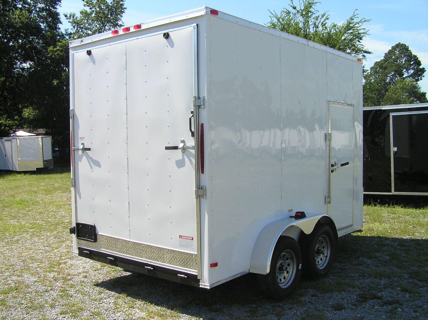 South Georgia Cargo 7x12 TA Trailer - White, HD Ramp, Side Door, Extra Height - Image 9
