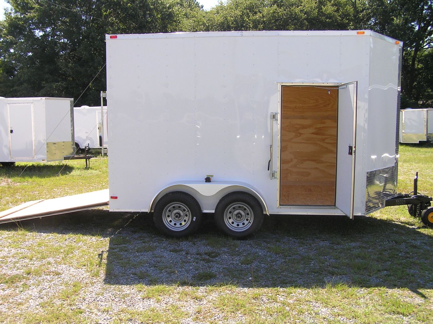 South Georgia Cargo 7x12 TA Trailer - White, HD Ramp, Side Door, Extra Height - Image 10