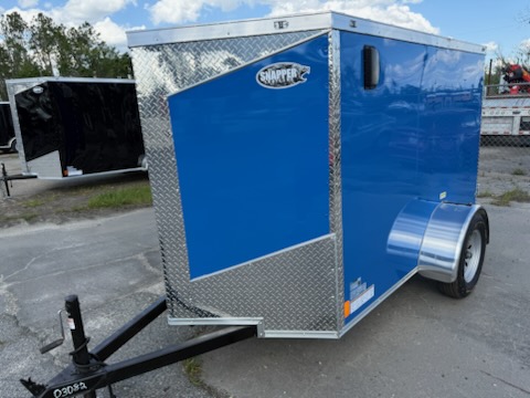 Douglas Trailers 5x8SAL - Deep Blue .080 Poly, DD, RV, Semi-Screwless, Sidewind Jack, +6 Tongue - Image 8
