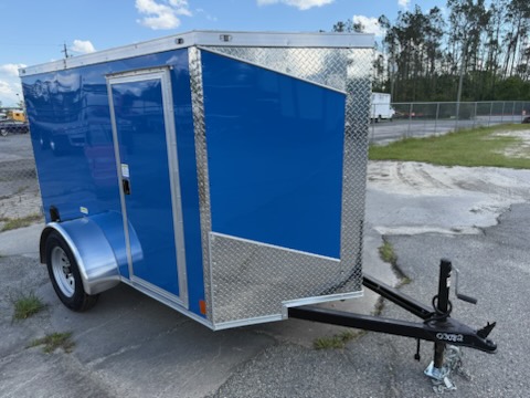 Douglas Trailers 5x8SAL - Deep Blue .080 Poly, DD, RV, Semi-Screwless, Sidewind Jack, +6 Tongue