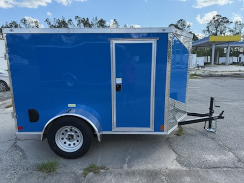 Douglas Trailers 5x8SAL - Deep Blue .080 Poly, DD, RV, Semi-Screwless, Sidewind Jack, +6 Tongue - Image 7