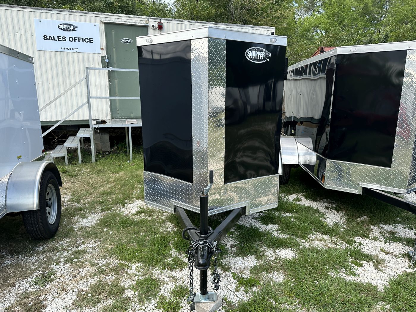 Douglas Trailers 4x8 SA Trailer - Black, Rear Swing Door - Image 6