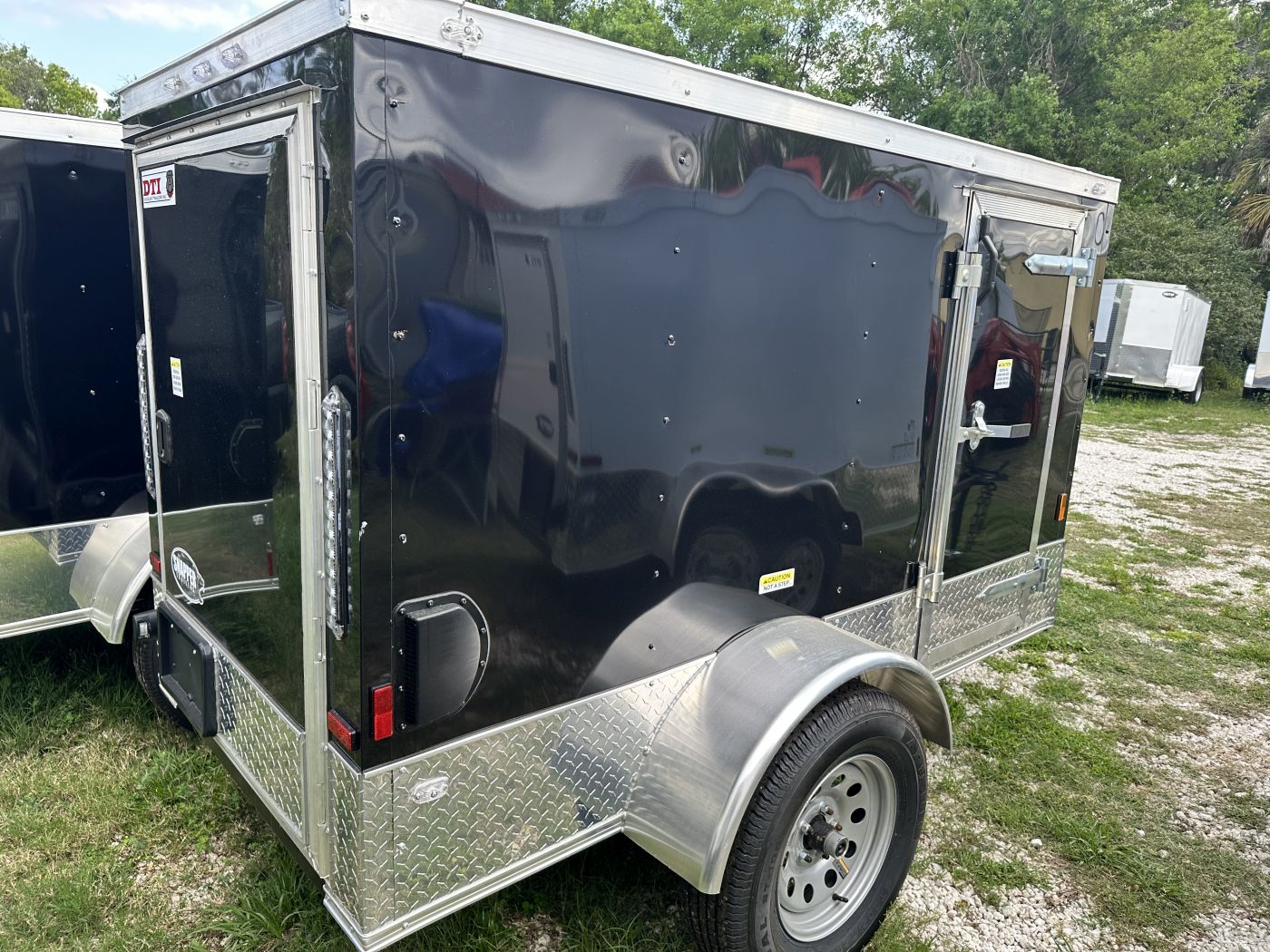 Douglas Trailers 4x8 SA Trailer - Black, Rear Swing Door - Image 4