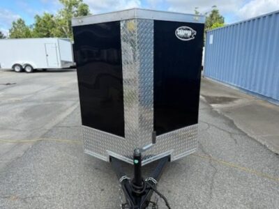 Douglas Trailers  4x8SA - Blk, SD, NS, 6 ATP Wrap, .75in Plywood Walls - Image 4