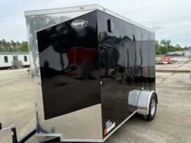 Alternative view of Douglas Trailers  6x10SAL - Blk, R, RV, +3 Height, 4xFloor D-Ring, ATP Fenders