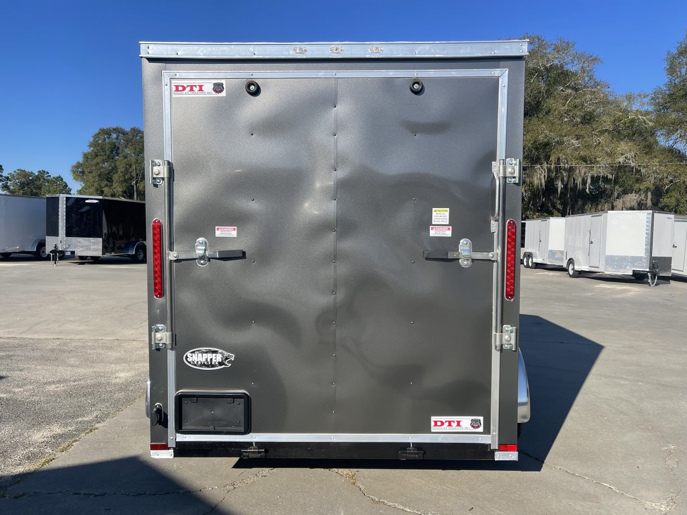 Douglas Trailers 6x8 SA Trailer - Black, Ramp, Side Door - Image 6