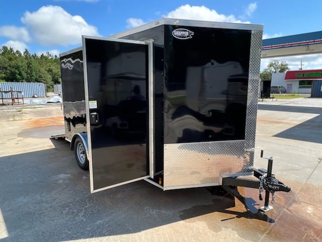 Douglas Trailers 7x14 SA Trailer - Black, Ramp, Side Door - Image 10
