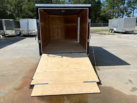 Douglas Trailers 7x14 SA Trailer - Black, Ramp, Side Door - Image 4