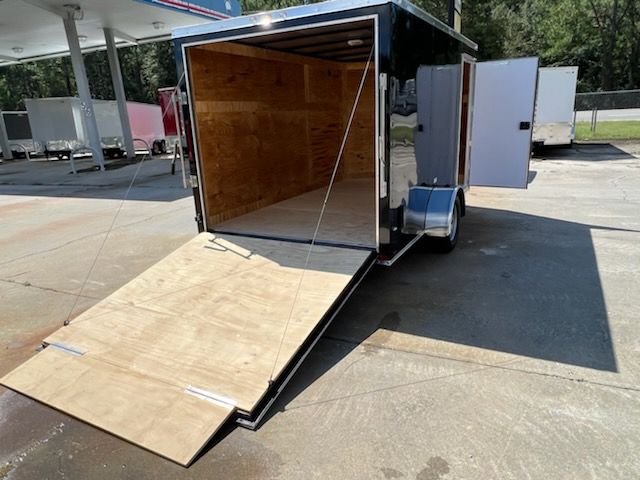 Douglas Trailers 7x14 SA Trailer - Black, Ramp, Side Door - Image 6