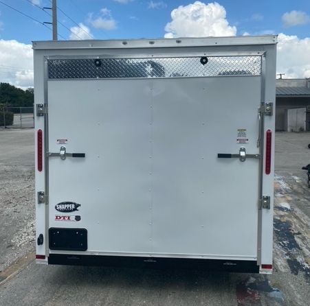 Douglas Trailers 7x14 SA Trailer - White, Ramp, Side Door - Image 6